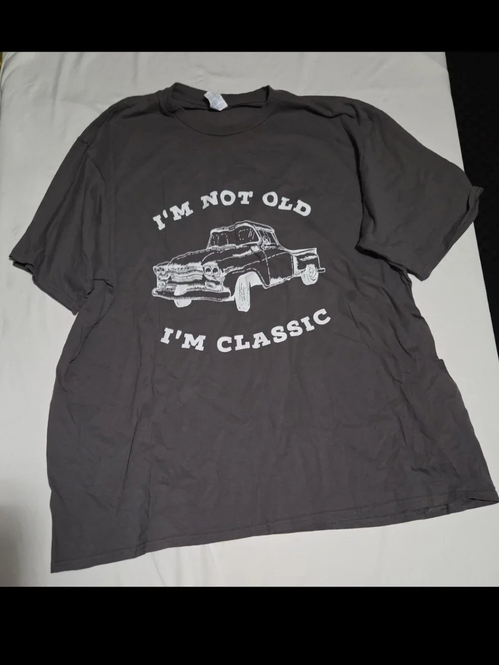 Port & company mens 2X grey classic car shirt #19